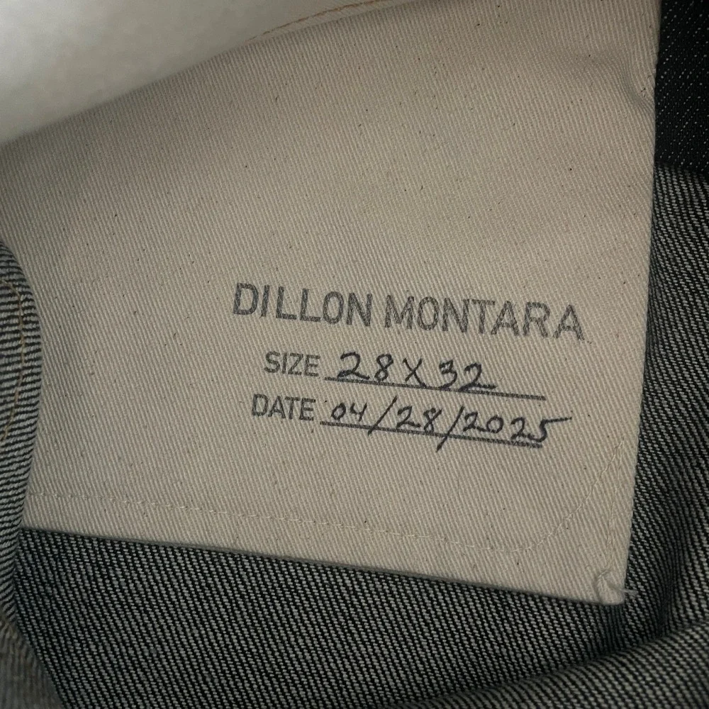 Dillon Montara Selvaged Denim Dark Raw Wash Straight Leg Blue Size‎ 28x32
